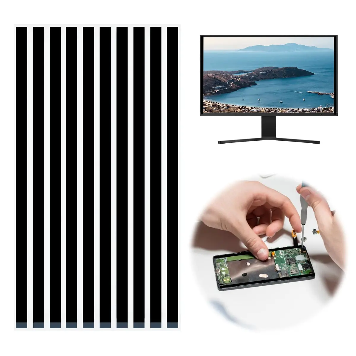 Dedoda 10 Pack Laptop Privacy Screen Adhesive Strips 220×8×0.3mm | Heat-Resistant, Easy Install, Residue-Free - view 7
