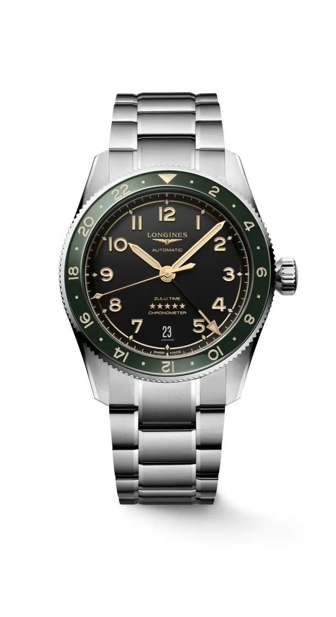 Longines Spirit Zulu Time 39MM Automatic Watch | Dual Time Zone, COSC Certified - main product image
