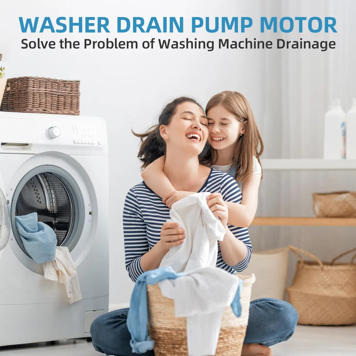 OYIMNB Washer Drain Pump Motor Replacement for LG & Kenmore | OEM 4681EA2001T, 120V, High-Flow 45 L/min - view 2