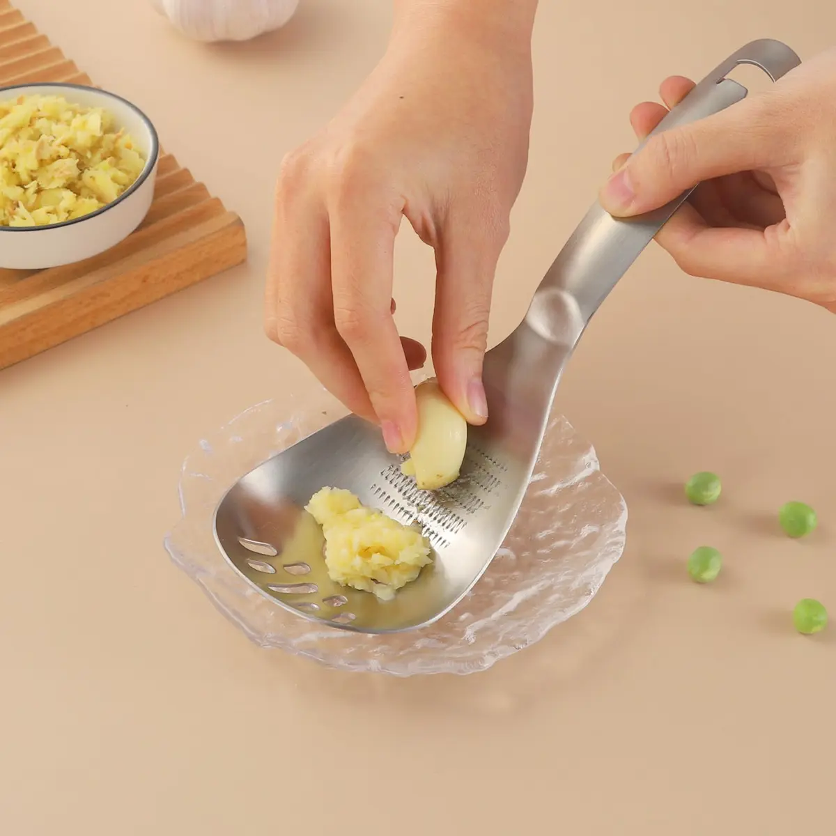 MEIYUSHENG 5 in 1 Multifunction Cooking Spoon | Stainless Steel Egg Slotted Spoon in India - view 6