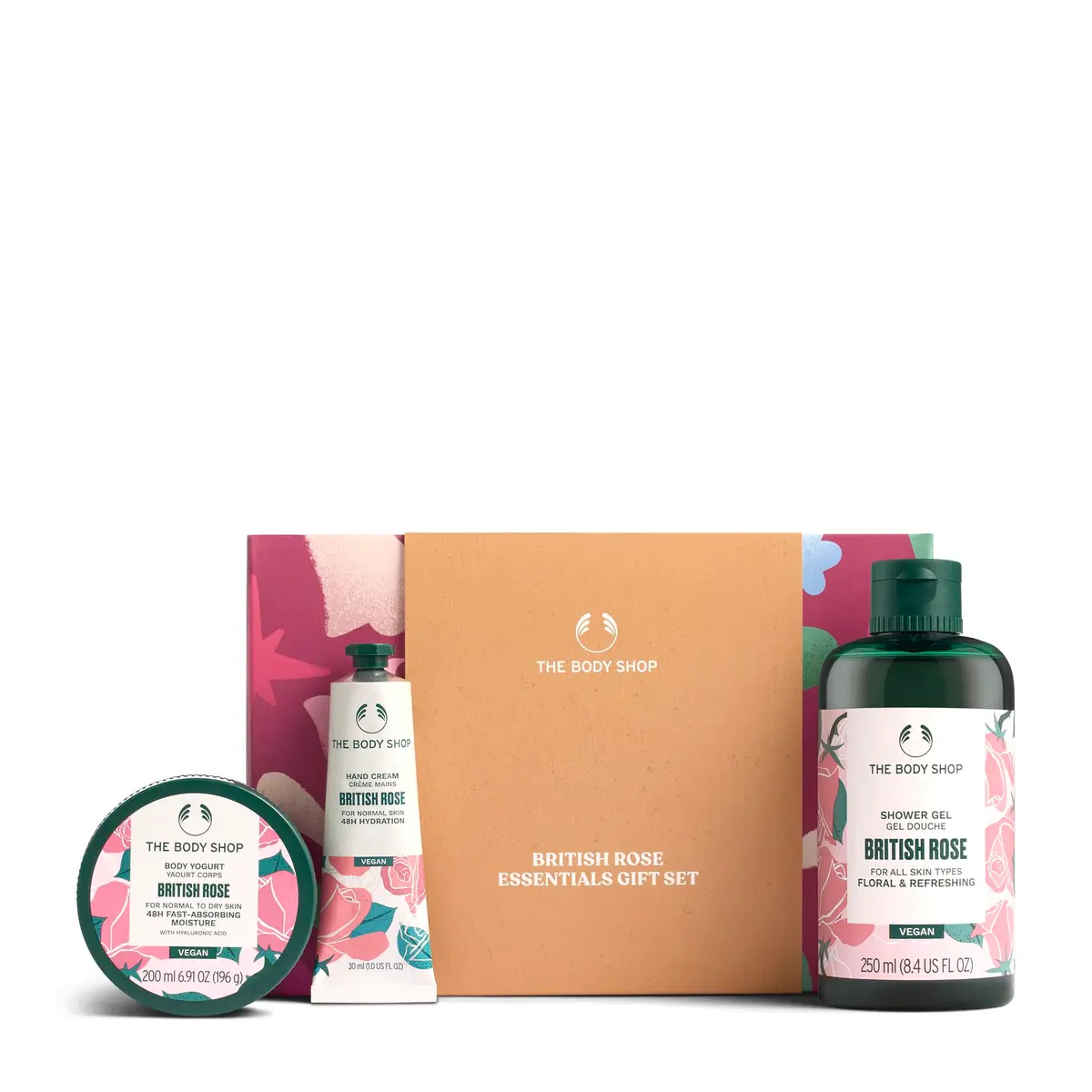 The Body Shop British Rose Gift Set | 3-Piece Scented Body Care Routine for All Skin Types - main product image