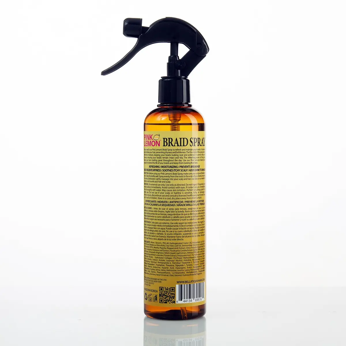 PINK LEMON Braid Spray for Hair, Moisturizing & Refreshing, 10 fl oz | Deep Moisturizer & Cool Relief for Braids - view 3