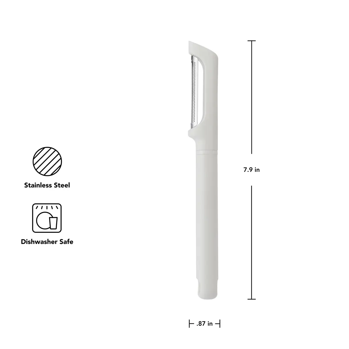 KitchenAid Vegetable Peeler 7.9-Inch Serrated Blade | Ergonomic & Durable for Daily Use - view 2