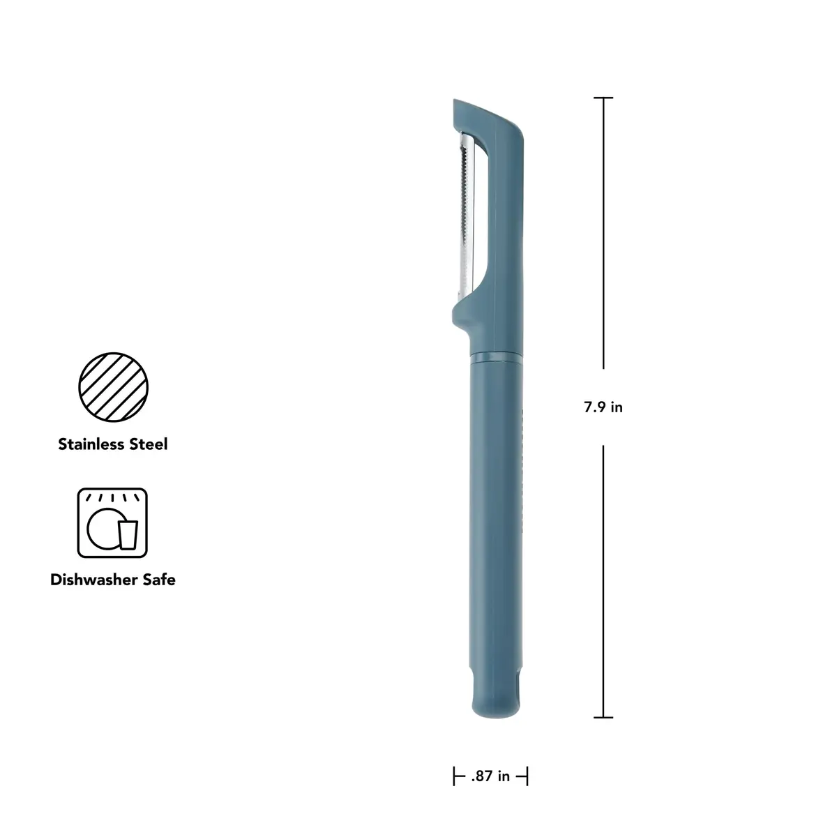 KitchenAid Vegetable Peeler 7.9-Inch | Serrated Double-Edge Blade for Fruits & Vegetables - view 2
