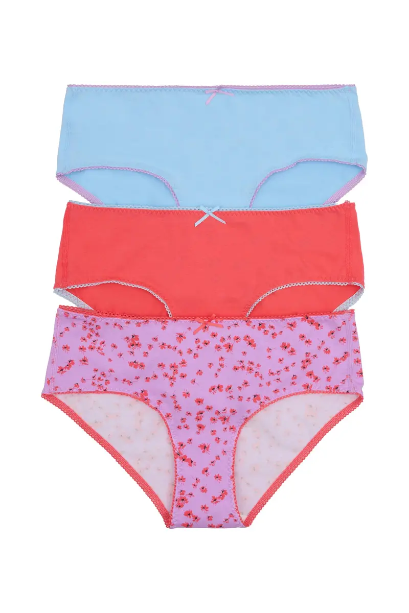 Bonds Women's Picot Trim Icons Cheeky Underwear in Stretchy Cotton Blend 3-pack | Vintage Style & Daily Comfort - main product image