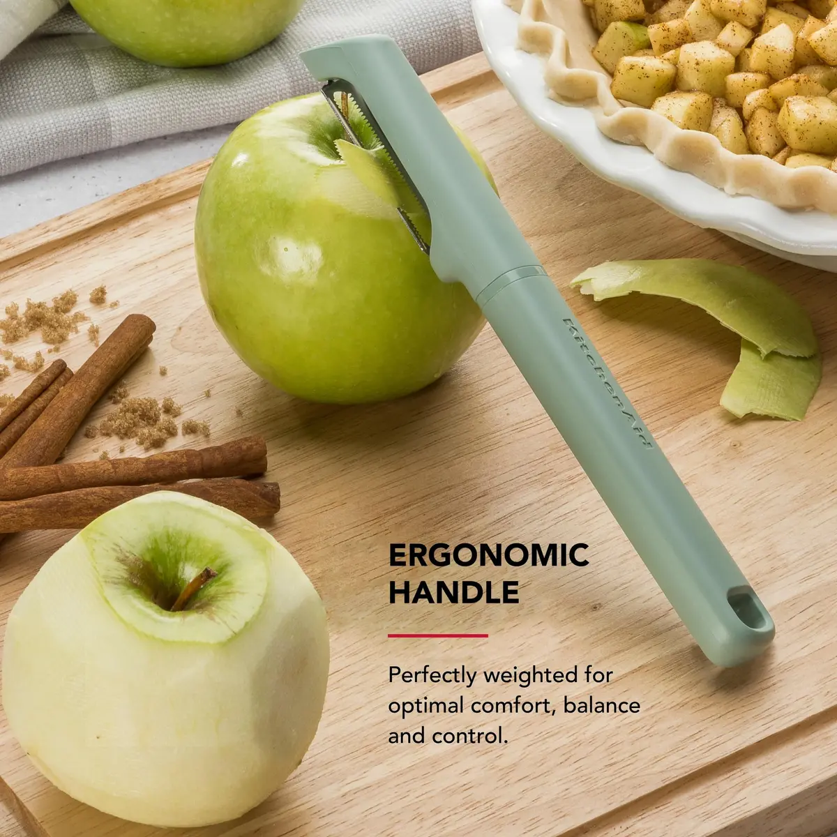 KitchenAid Cardamom Vegetable Peeler with Serrated Blade & Protective Cover | 19.9 cm (7.9-Inch) - view 5