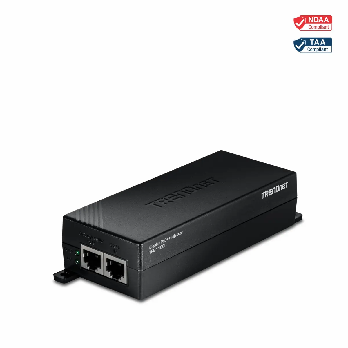 TRENDnet Gigabit PoE++ Injector TPE-116GI | NDAA & TAA Compliant for Networking - view 3