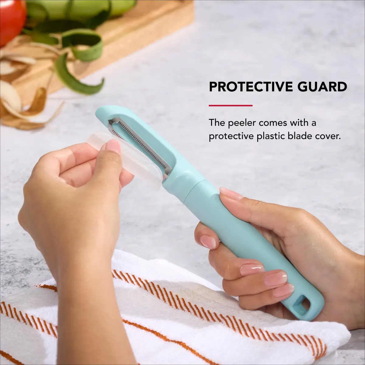 KitchenAid Vegetable Peeler 7.9-Inch Serrated Blade | Ergonomic & Durable Kitchen Tool - view 4