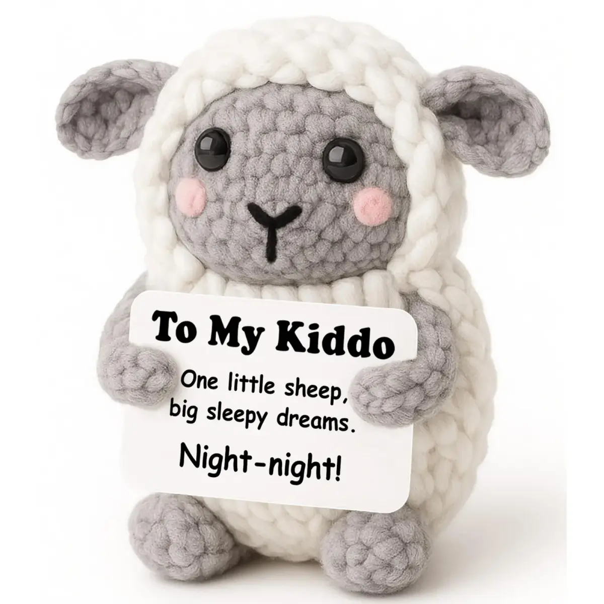 WEYON Mini Crochet Sheep Plush 8-10cm (0.3-0.4 inches) | Handmade Comfort Gift for Kids & Teens - main product image