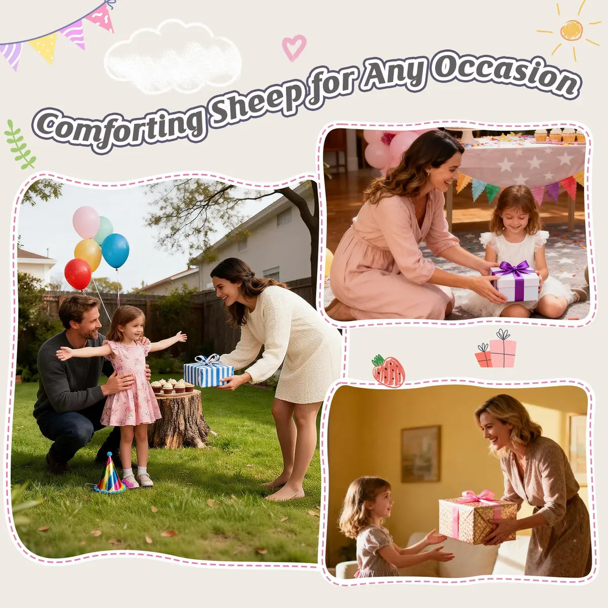 WEYON Mini Crochet Sheep Plush 8-10cm (0.3-0.4 inches) | Handmade Comfort Gift for Kids & Teens - view 6