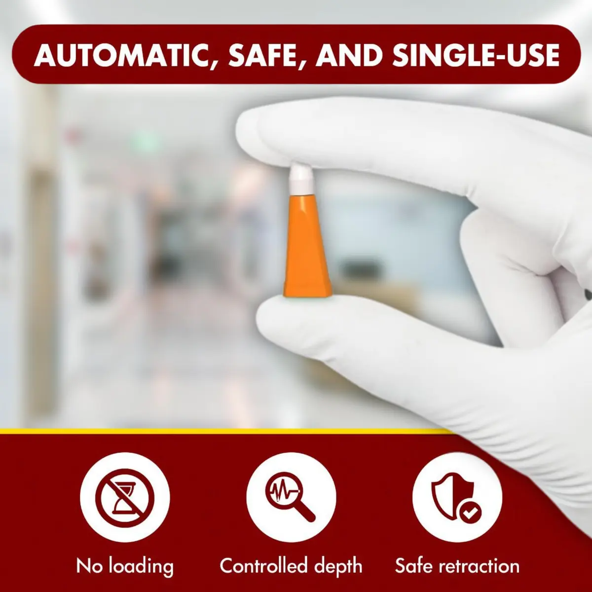 Advocate Safety Lancets 28G 1.8mm | Sterile, Retractable Needle, Single-Use, 100 Count - view 6