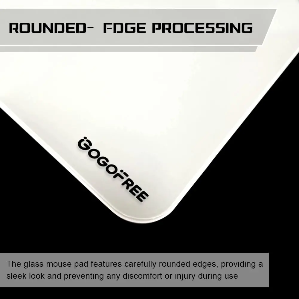 WIYIXI Glass Gaming Mouse Pad 15.7'' x 11.8'' | Ultra-Smooth Micro-Etched Surface for Top Speed & Control - view 5