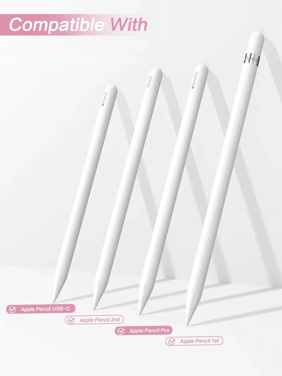 Paiholy Upgraded 6 Pack Apple Pencil Tips Replacement with Clear Case, No Wear Out Fine Point Precise Control Metal Pencil Nibs Compatible with Apple Pencil 1st Gen/2nd Gen/USB C/iPad Pro Pencil (6 Pack, Pink) - view 5