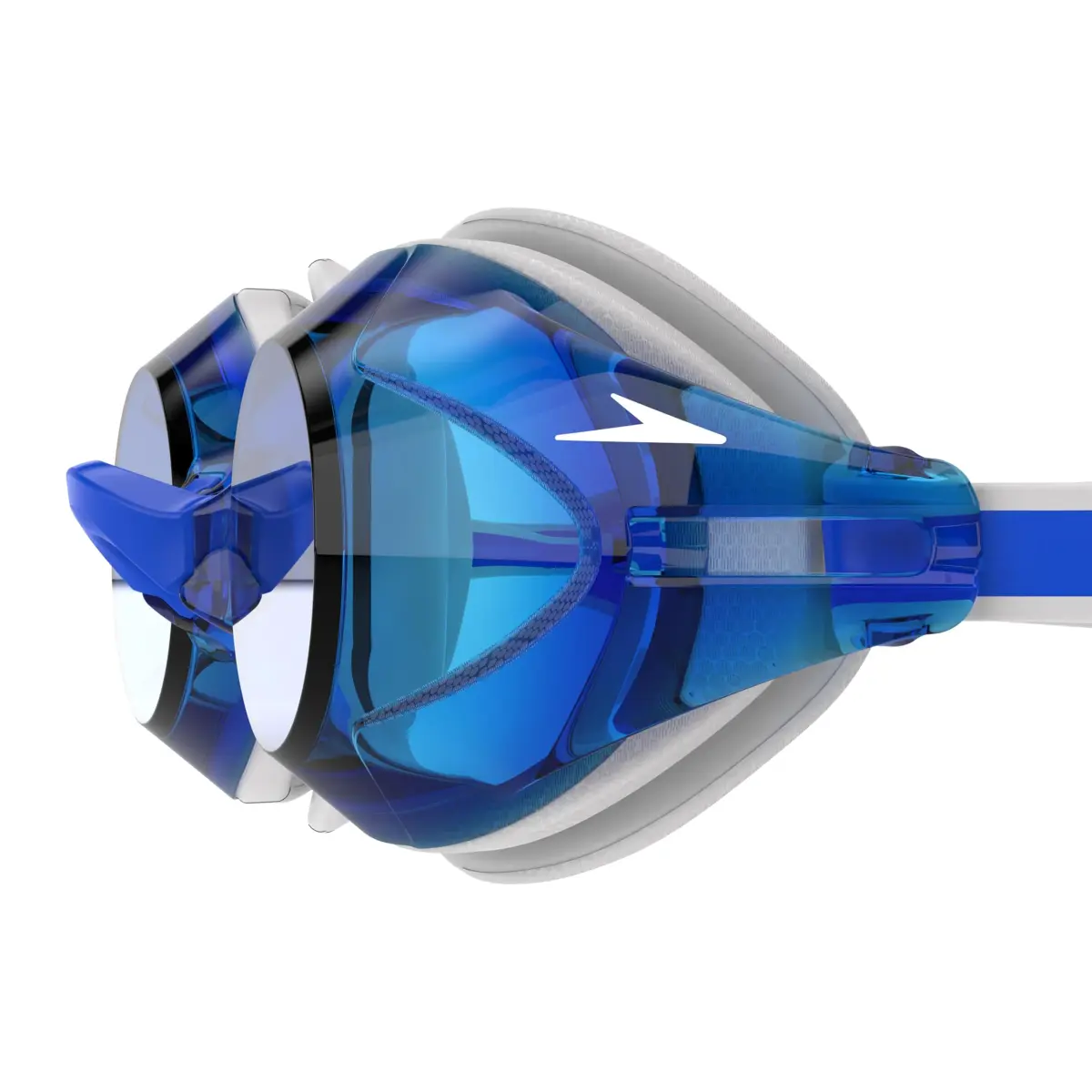 Speedo Vanquisher 3.0 Swim Goggles (Blue) | Enhanced Optics for Training & Racing - view 3