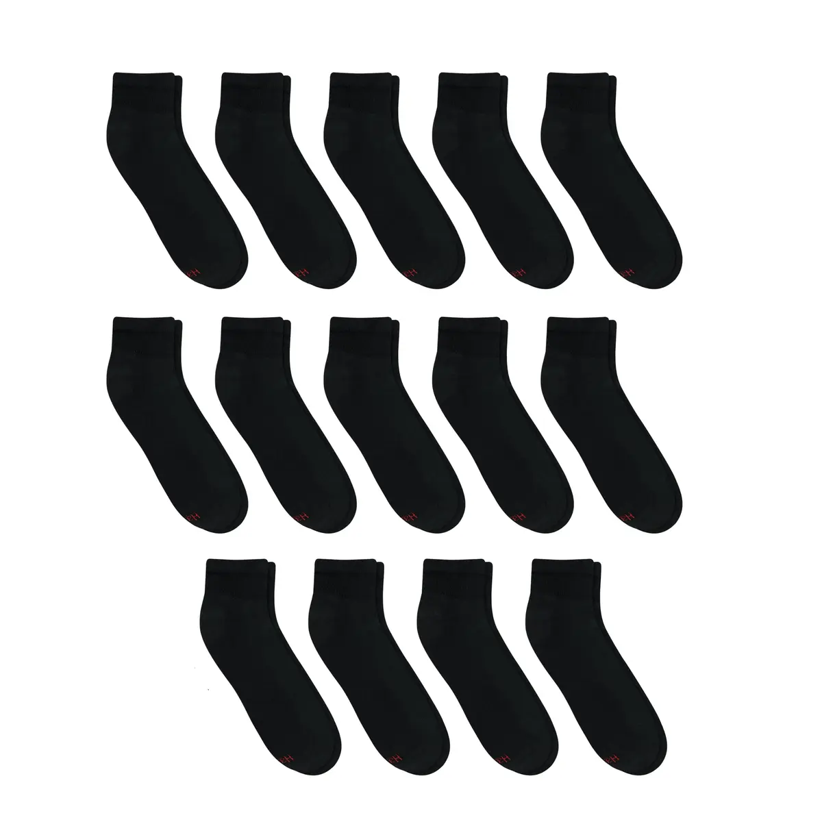 Hanes Double Tough Ankle Socks Moisture Wicking Socks 14 Pack | Durable, Cushioned & Odor-Free (70-120 chars) - view 3