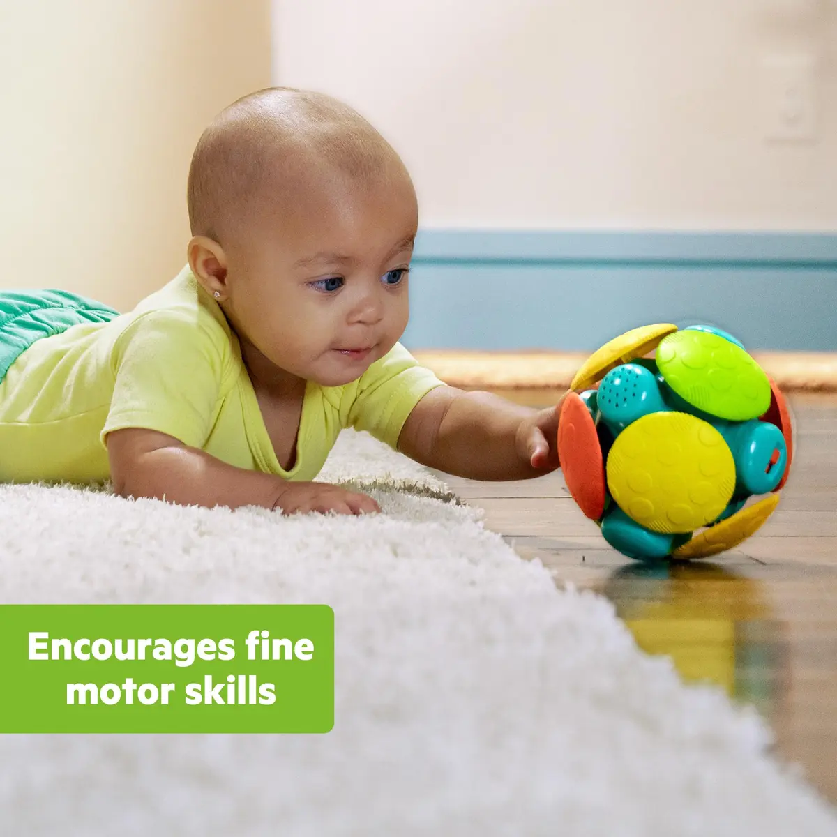 Bright Starts Wobble & Rattle Gift Set 2-Pack Baby Toys | BPA-Free, Hypoallergenic, Soft Cotton, Natural Ingredients - view 4