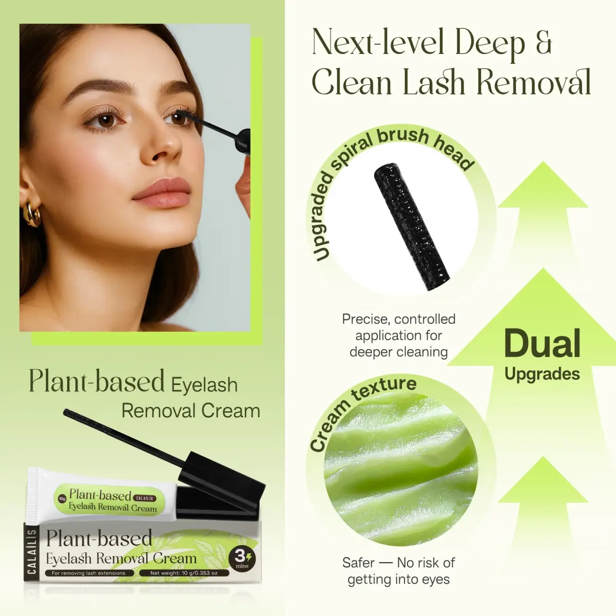 CALAILIS Lash Cluster Glue & Remover Kit | Fast Drying 2-3s, 4+ Weeks Hold, Waterproof, Aloe Vera Scent - view 4