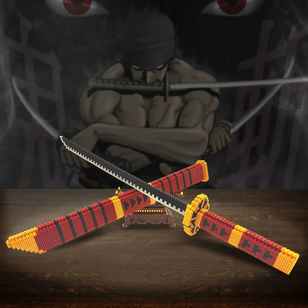 Beego Red Yamato Katana Sword Building Set 1270 Pieces | Educational STEM Toy for Teens & Adults - view 2