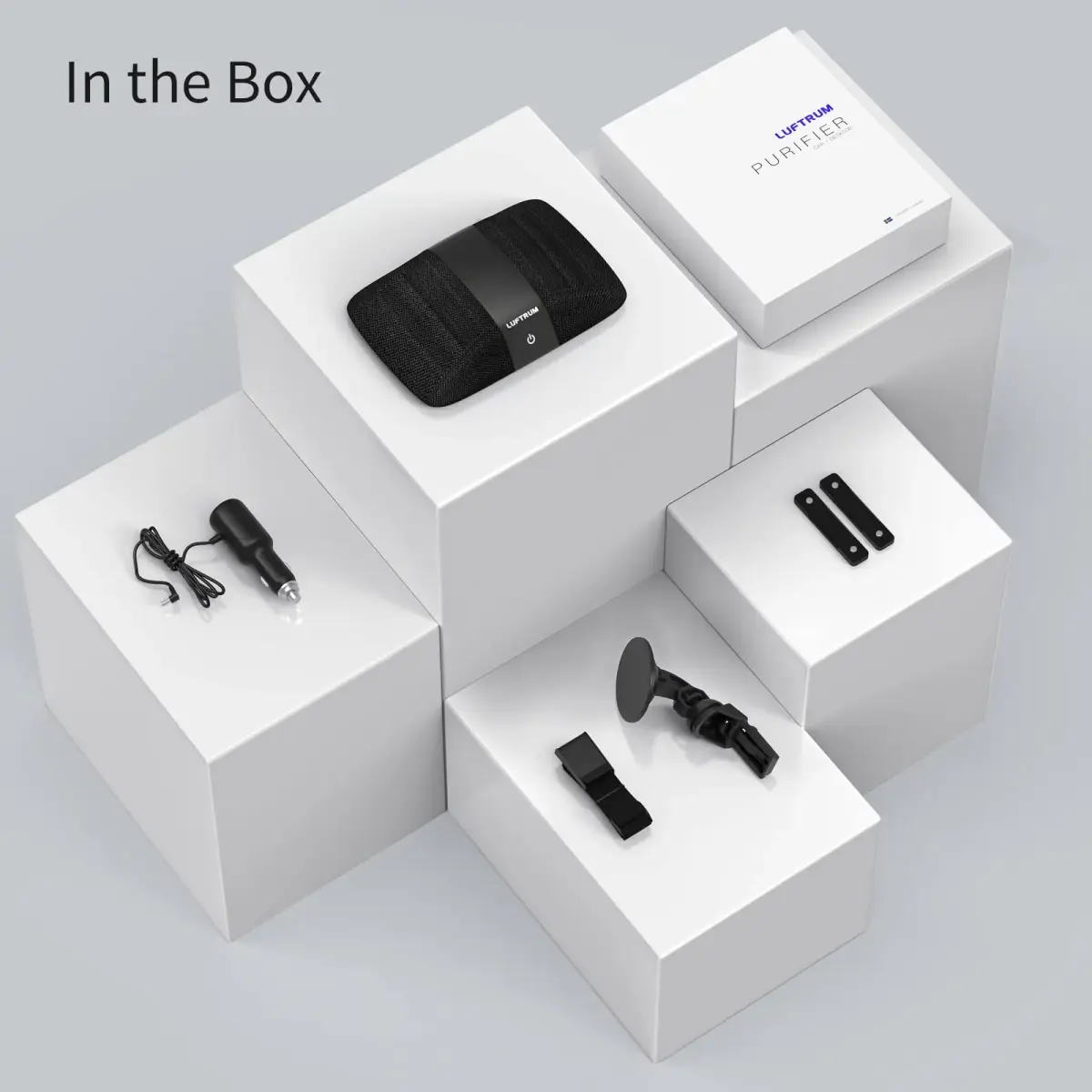 LUFTRUM Portable Car Air Purifier with H13 True HEPA Filter | 0.1 Micron Particle Capture - view 7