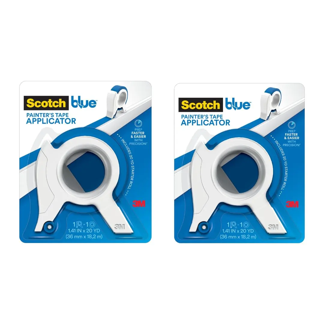 ScotchBlue Original Multi-Surface Painter's Tape Applicator 2 Pack with 1.41 Inch Tape | Applies Tape in One Continuous Strip, For Trim, Windows and Door Frames - main product image