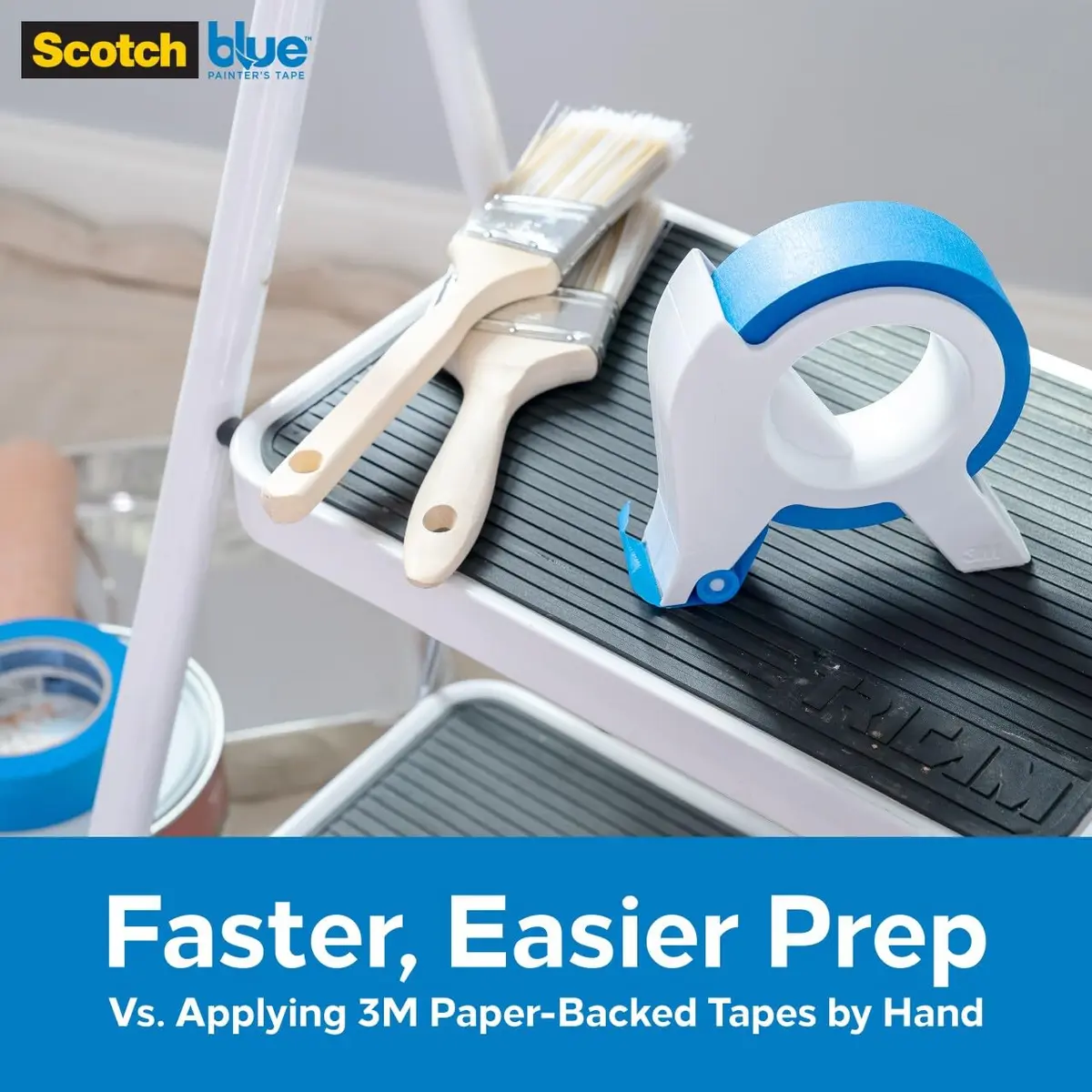 ScotchBlue Original Multi-Surface Painter's Tape Applicator 2 Pack with 1.41 Inch Tape | Applies Tape in One Continuous Strip, For Trim, Windows and Door Frames - view 3