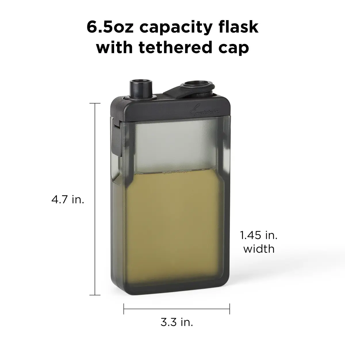 Rabbit Leak-Proof Discreet Flask 192ml (6.5oz) | Undetectable Event-Ready Travel Flask - view 2