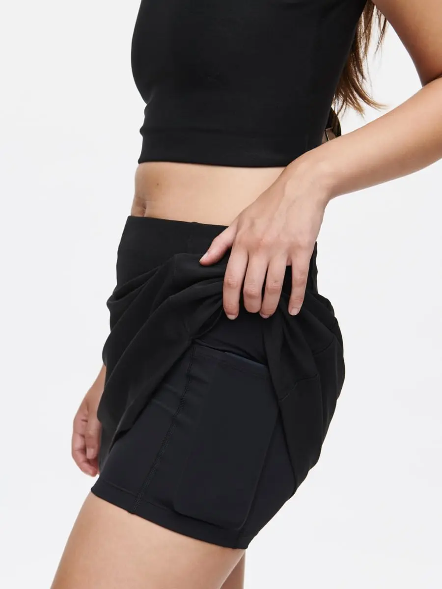 Outdoor Voices Women's Warmup 2.5" Skort - Black Small | Breathable, Supportive Activewear - view 4