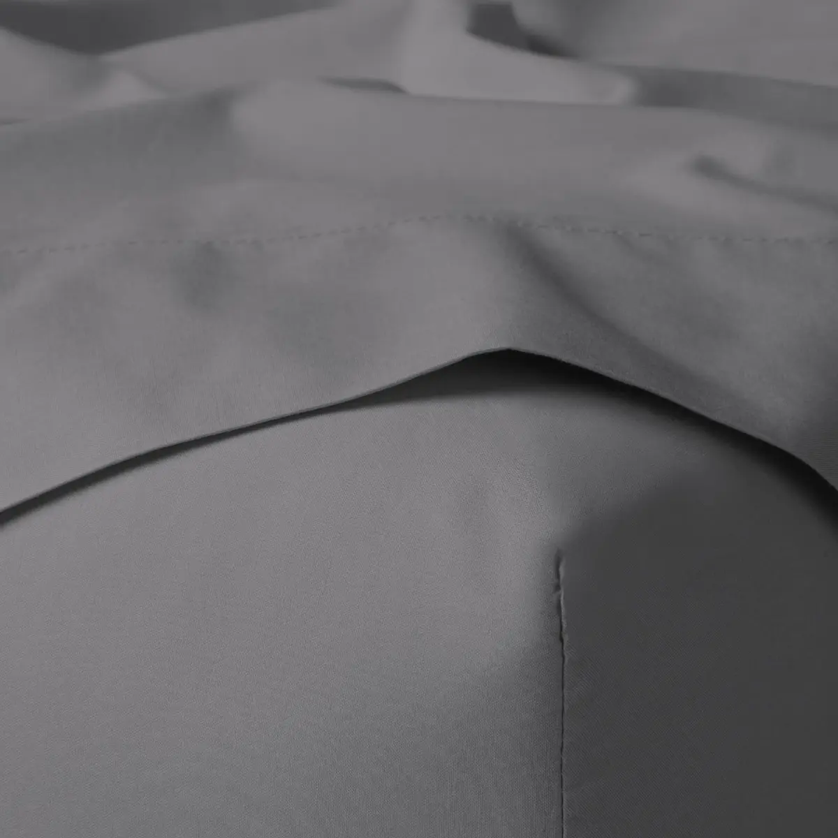 Tuft & Needle Queen Supima Cotton Percale Sheet Set | Breathable & Soft 200TC, Gray Quill - view 2