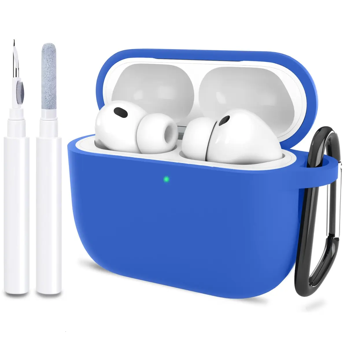 ATUAT AirPods Pro 3 Case Cover 2025 | Blue Silicone Protective Cover with Cleaner Kit - main product image