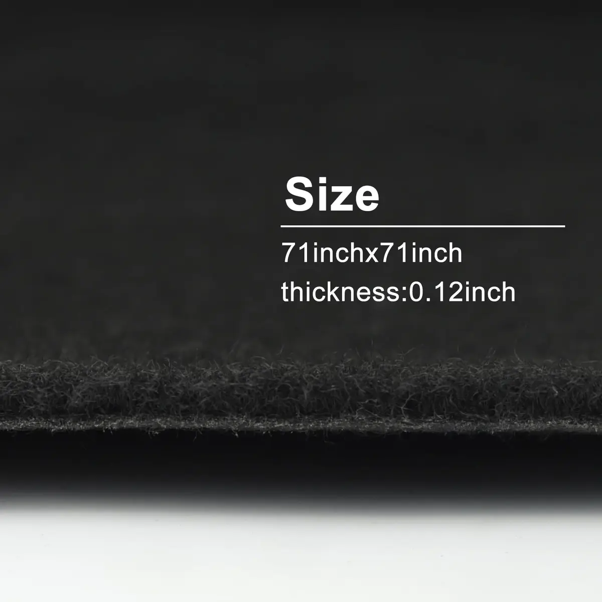KEPYDRMTF Black Underfelt Carpet 1.8m x 1.8m | Durable Fabric for Speaker Boxes & Auto Interiors - view 2