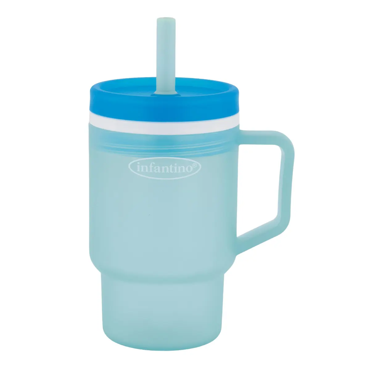 Infantino My 1st Tumbler Straw Cup, 10oz, Moody Blue | Leak-Resistant, BPA-Free for Toddlers - main product image