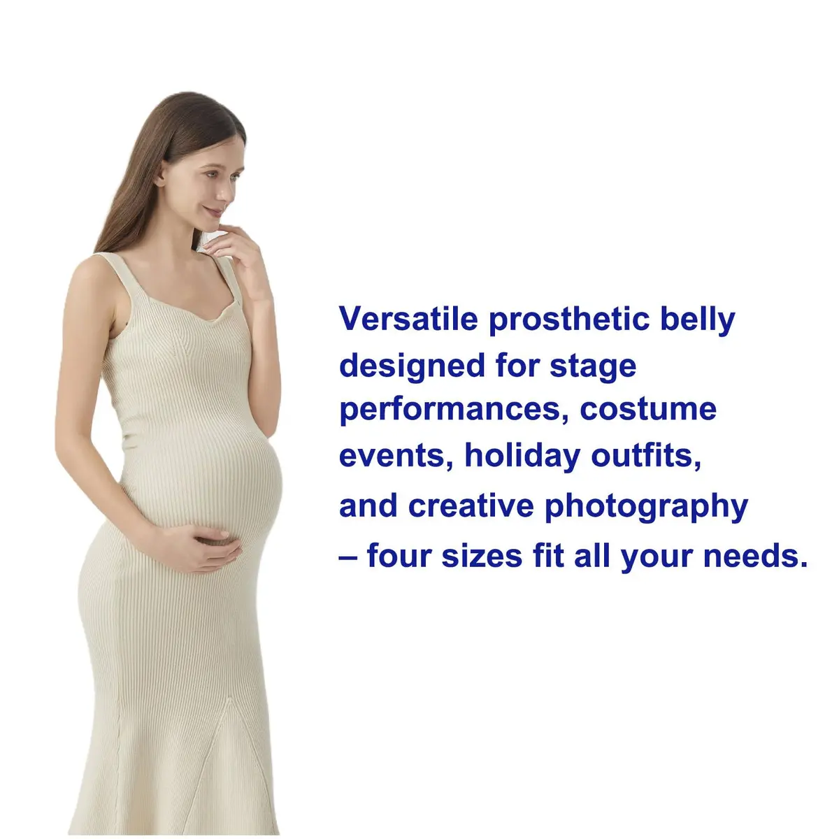 Teesider Realistic Memory Foam Fake Pregnancy Belly Costume XL (0.499 kg / 1.1 lb) | Adjustable Waistband, Breathable Cotton Cover - view 7