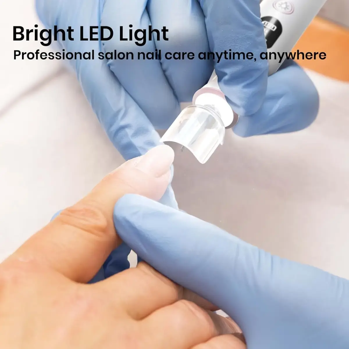 HSKAI Electric Nail File Drill Cordless 50-Piece Kit with LED Lamp | 10-Hour Battery - view 9