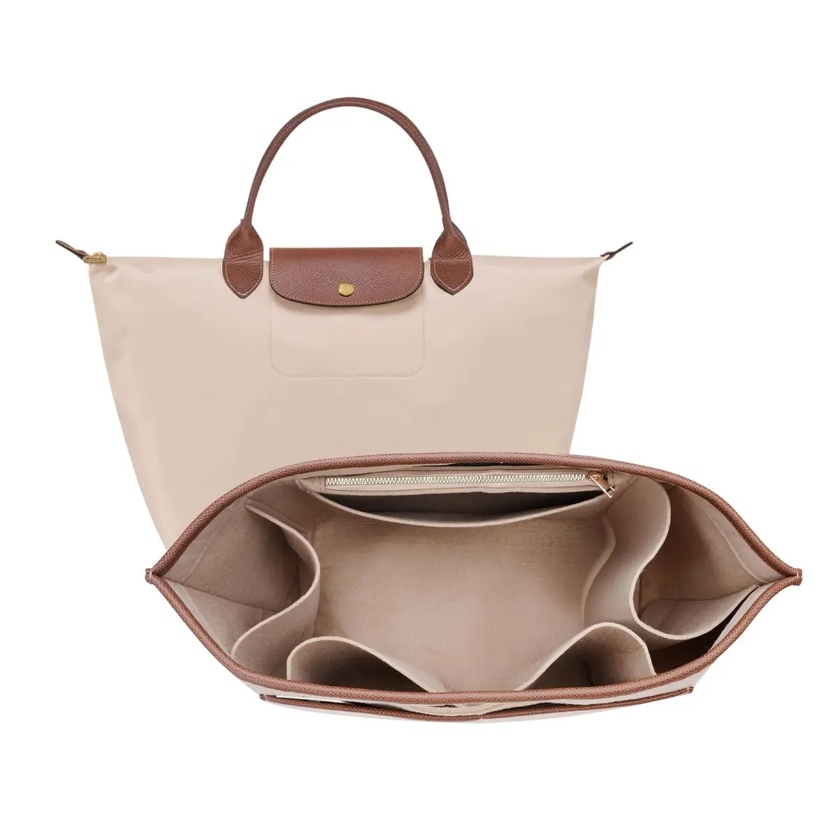 ZTUJO Premium Felt LongChamp Organizer Insert | Compatible with Longchamp Le Pliage Small & Xtra - main product image