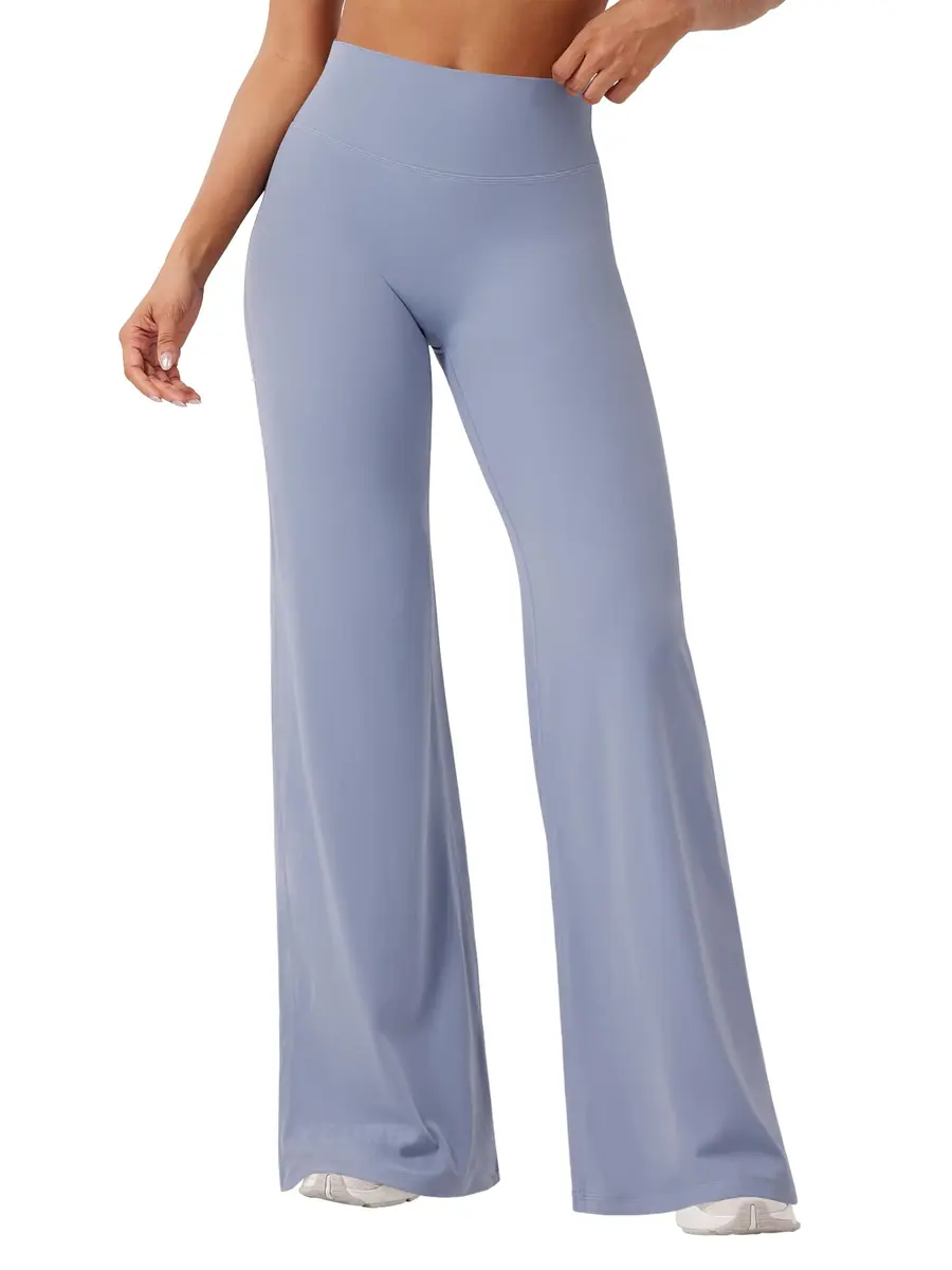 YEOREO Womens Straight Leggings 33" | High-Waisted, Stretch Nylon, Yoga & Workout - main product image