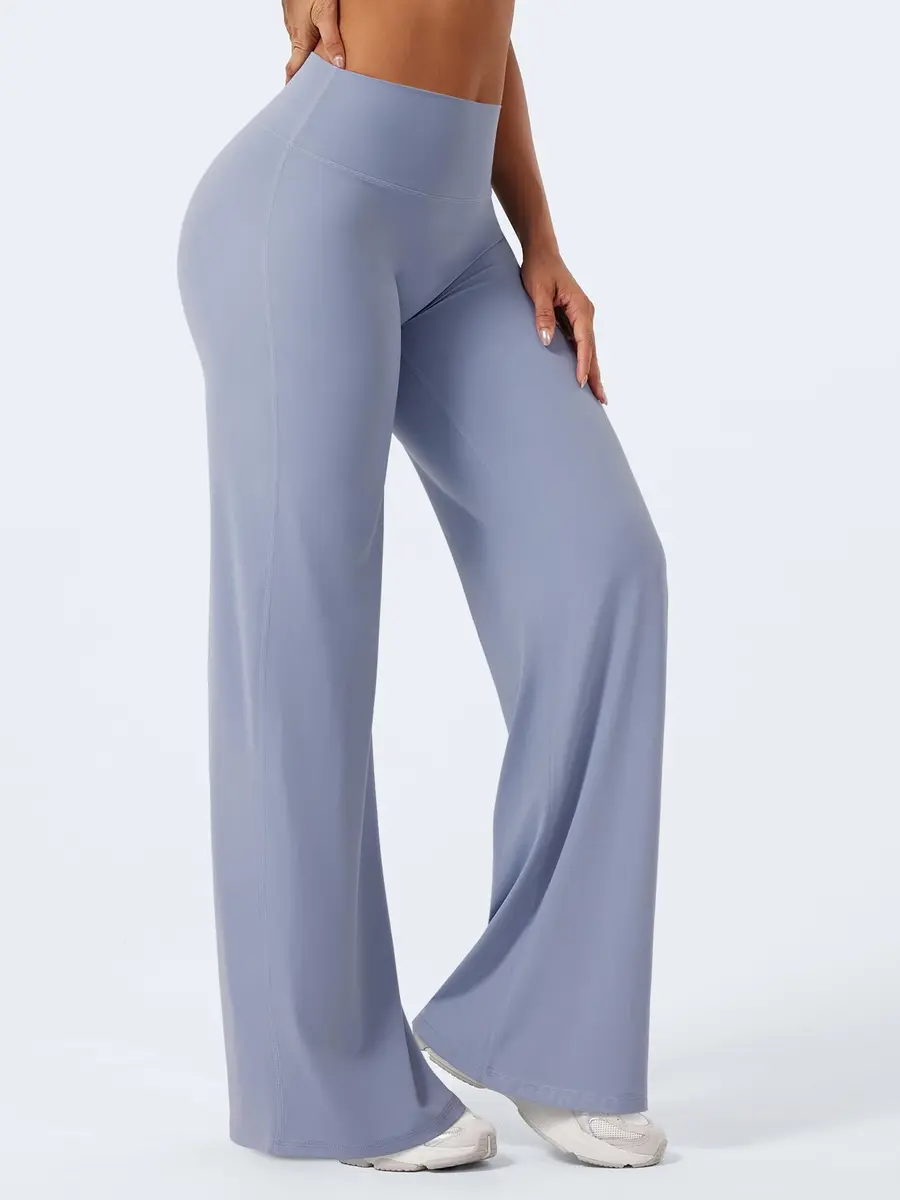 YEOREO Womens Straight Leggings 33" | High-Waisted, Stretch Nylon, Yoga & Workout - view 8