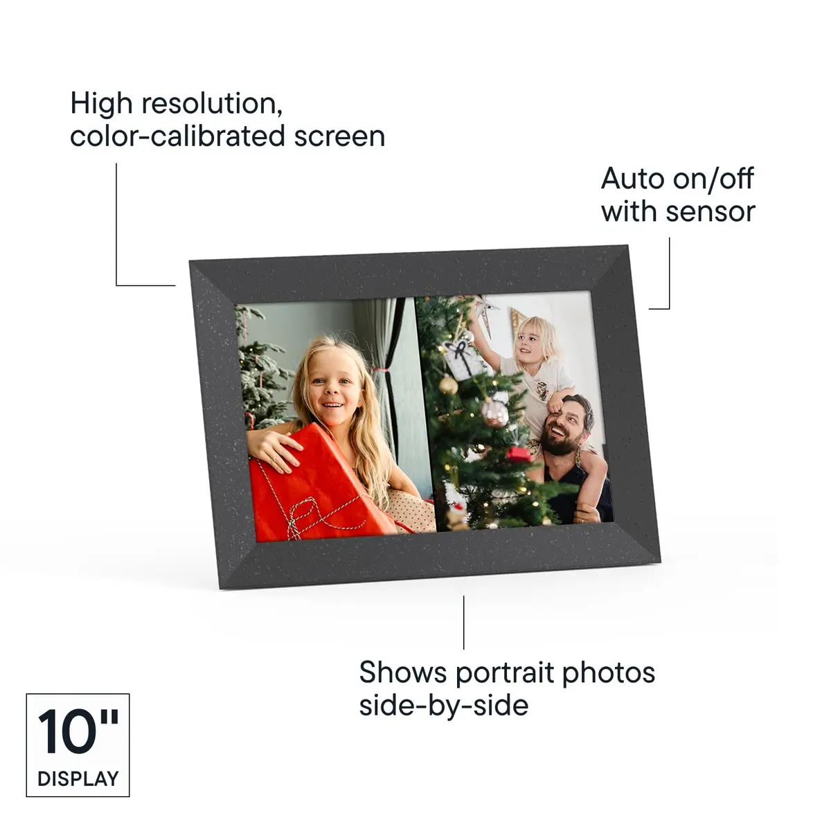 Aura Digital Picture Frame 10" | HD Display with Video & Wireless Sharing - view 4