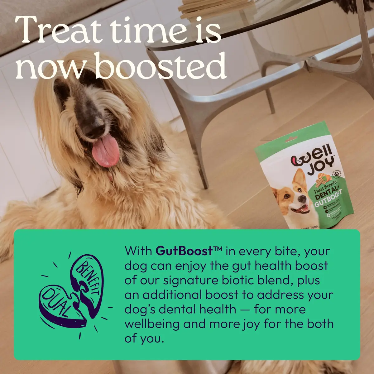 WellJoy Dental Dog Treat + Teeth Cleaning, Parsley, GutBoost, 24ct | Supports Oral & Digestive Wellness - view 4