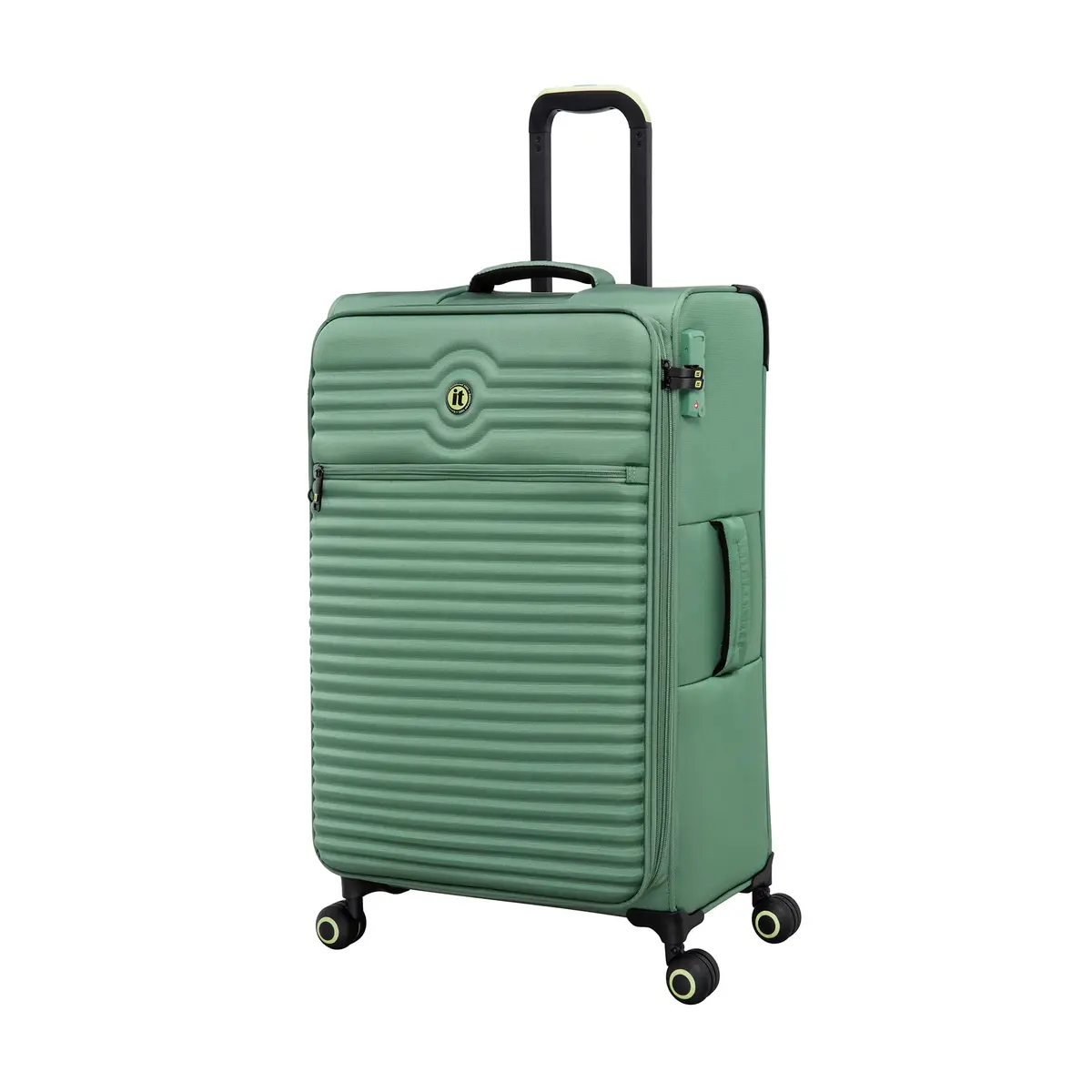 it luggage Circulator 28" Softside Checked Spinner | Expandable, 8 Wheel, Green - main product image