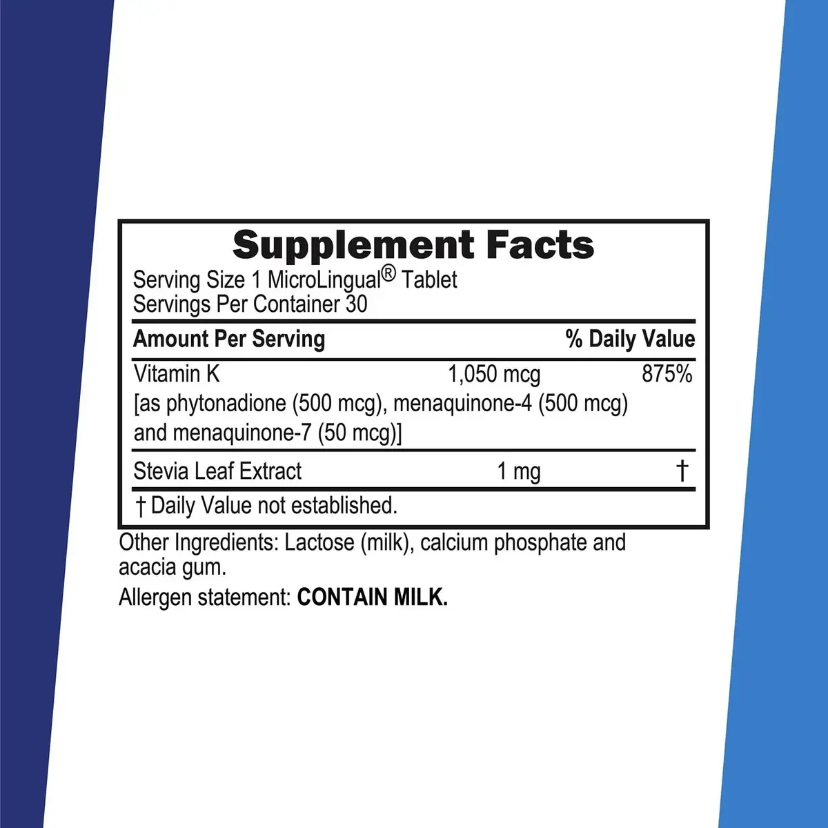 Superior Source Triple K Vitamins K1 & K2 (MK-4, MK-7) 30Ct 2 Pack | Supports Bone & Immune Health - view 2