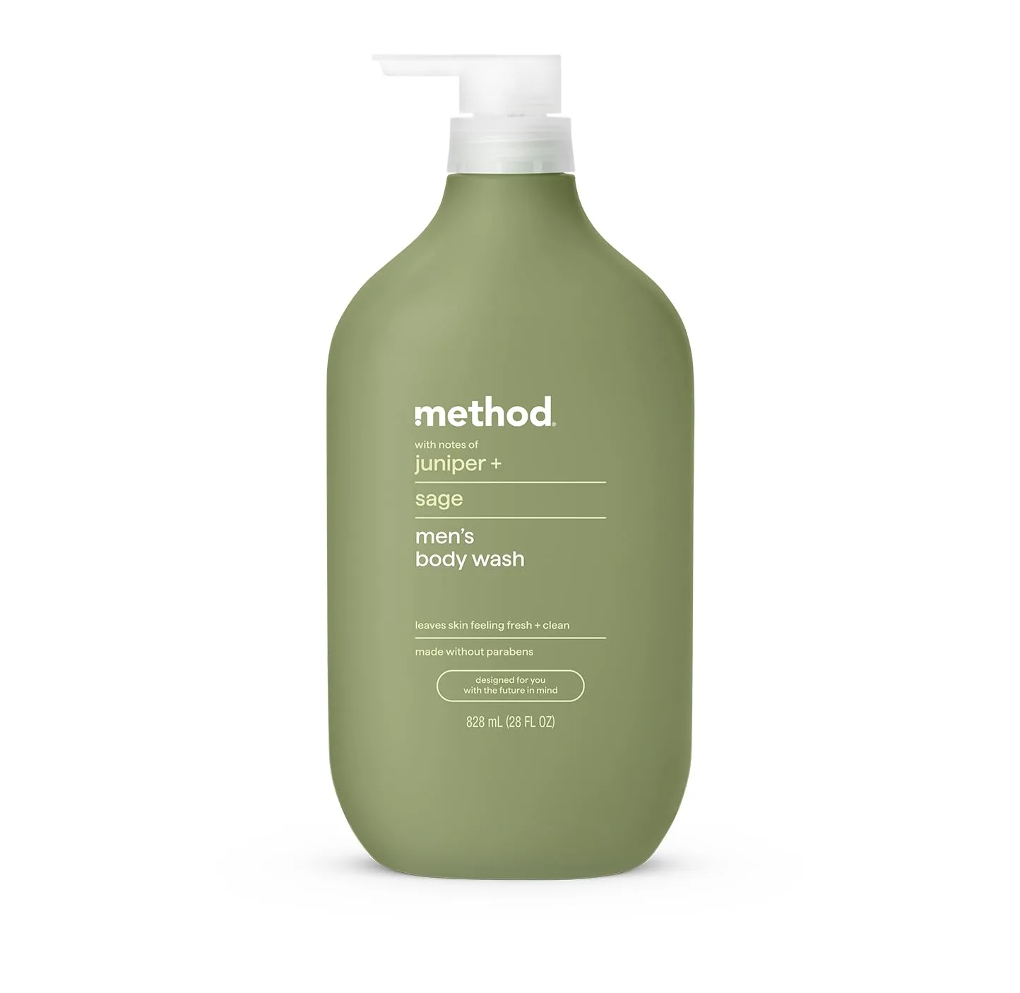 Method Men Body Wash Juniper and Sage 28 oz | Calming Herbal Cleanse for Daily Refreshment - main product image