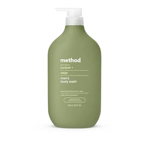 Method Men Body Wash Juniper and Sage 794g (28 oz) | Calming Herbal Cleanse for Daily Refreshment - main product image
