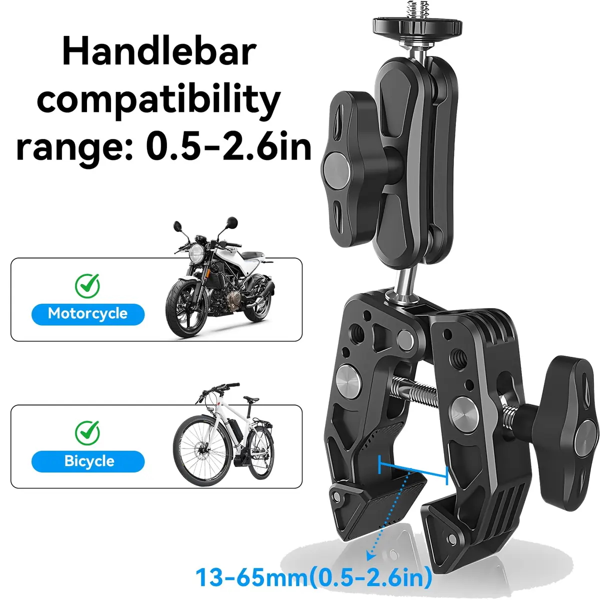DJI Osmo 360 Motorcycle Handlebar POV Combo | 8K 360° Action Camera Waterproof - view 8