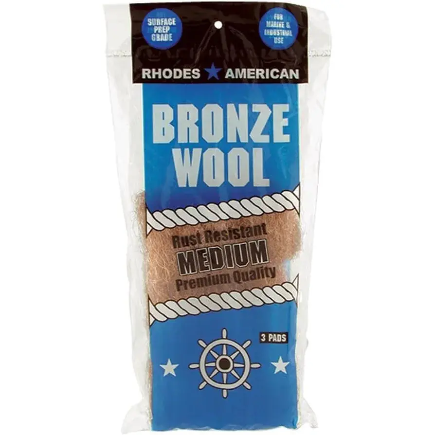 Homax Medium Grade Bronze Wool Pads, 3 Pad (Pack of 6) | Resists Corrosion, Rust & Shedding - main product image
