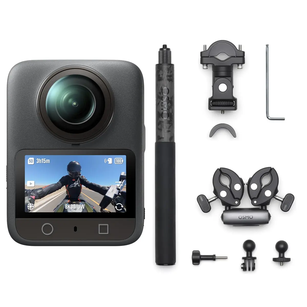 DJI Osmo 360 Motorcycle Multi-POV Combo | 8K 360° Action Camera Waterproof - main product image