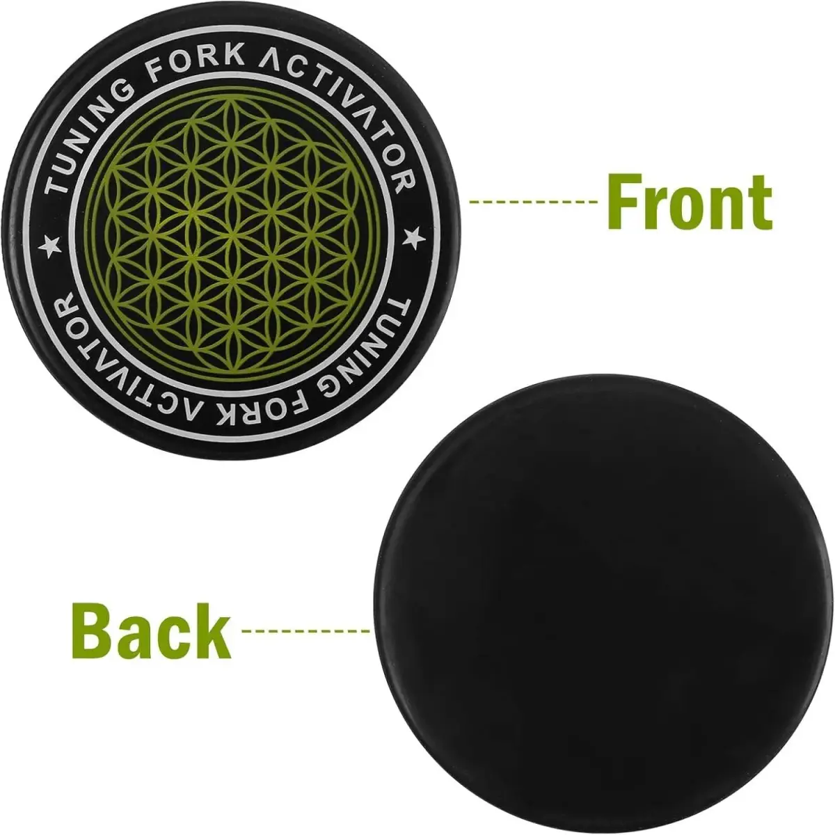 Bysameyee Universal Rubber Tuning Fork Activator with Flower of Life Pattern | 200g (0.44 lb) - view 3