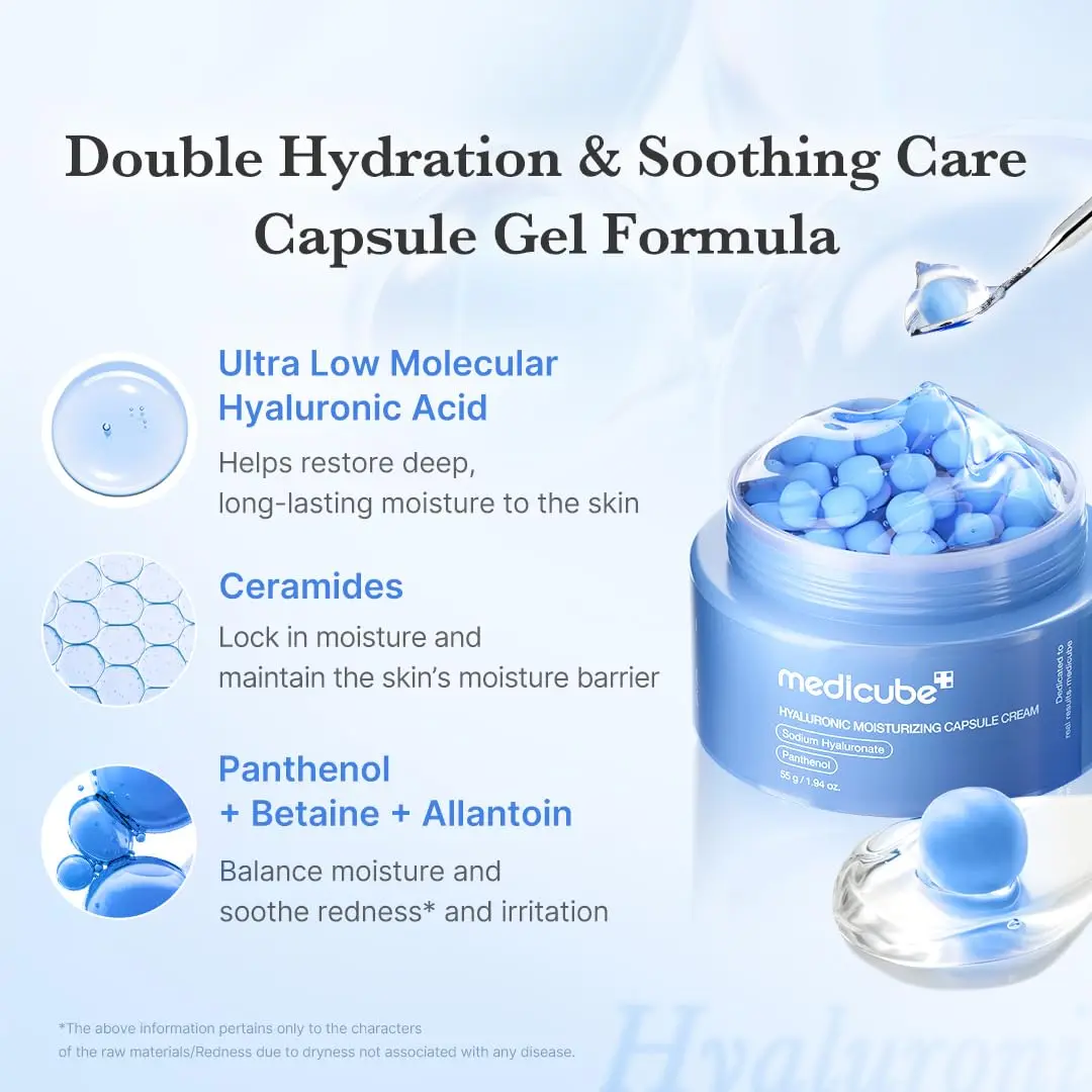 medicube Hyaluronic Acid Capsule Cream 55g (1.94 Oz) | 120H Lasting Hydration - view 3