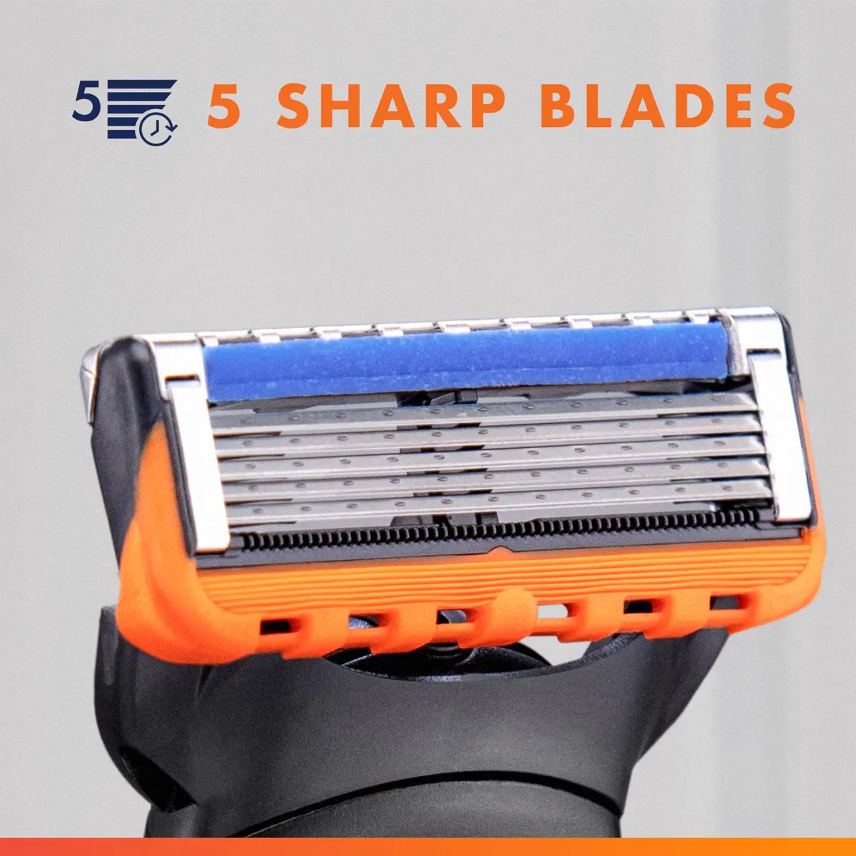 Gillette Fusion5 Power Razor Blade Refills for Men, 5-Blade Cartridges 6 Count | Precision Trimmer & Smooth Glide - view 8
