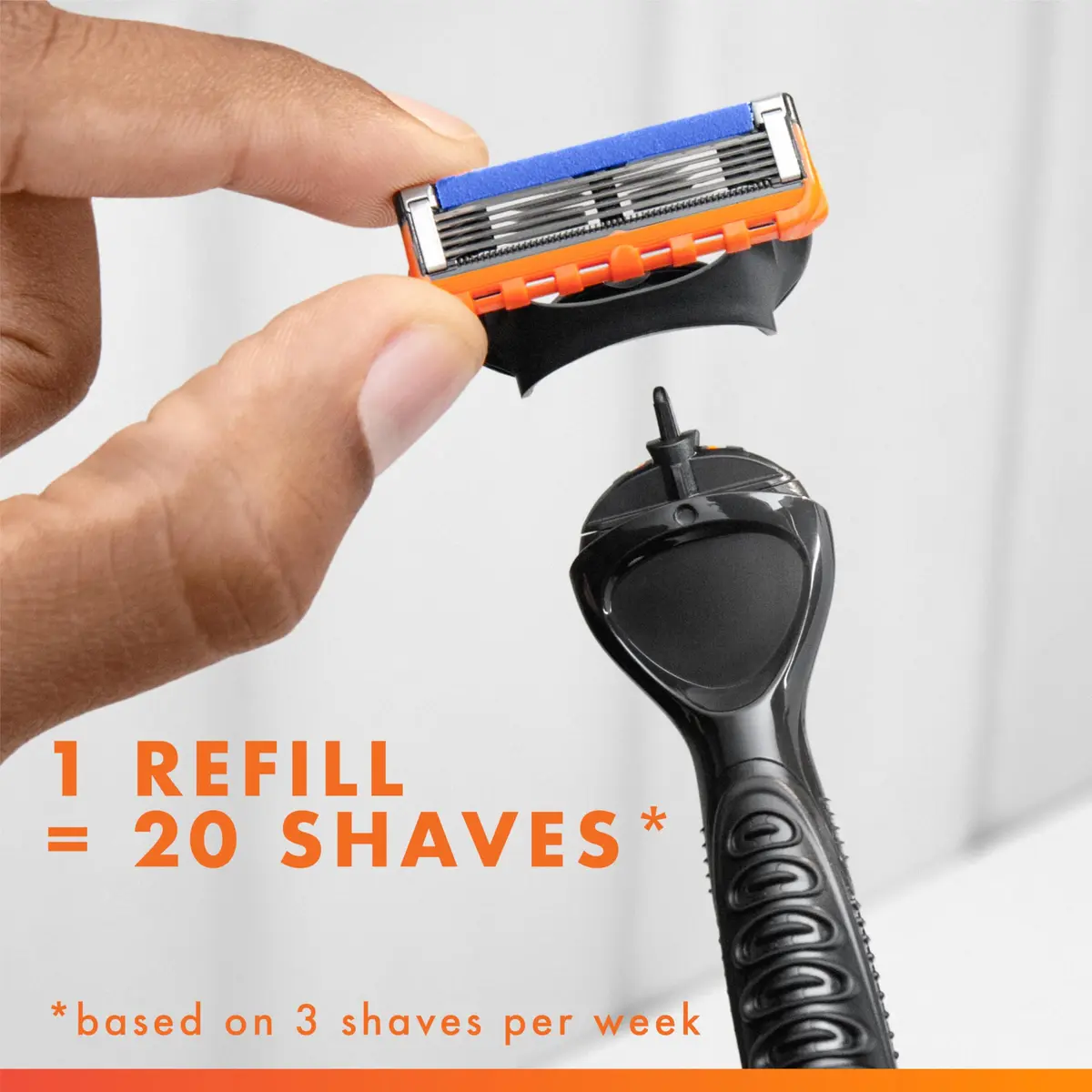 Gillette Fusion5 Power Razor Blade Refills for Men, 5-Blade Cartridges 6 Count | Precision Trimmer & Smooth Glide - view 3