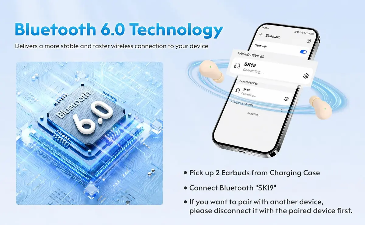 GreatQIQI Sleep Earbuds Small & Feather-Light Bluetooth 5.4 for Side Sleepers - view 7